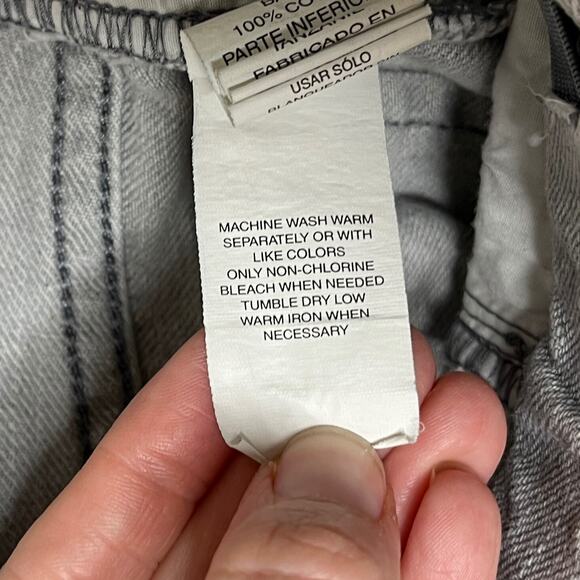 Children's Place Girl's Skinny Jeans 14 Charcoal Gray Light Wash Mid Rise Denim - Picture 8 of 8